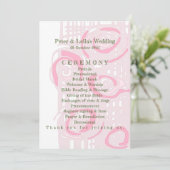 結婚式 プログラムカルチャーモザイクフローラピンク2 プログラム (スタンド正面)