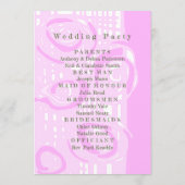 結婚式 プログラムカルチャーモザイクフローラピンク3 プログラム (裏面)