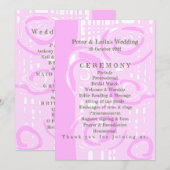 結婚式 プログラムカルチャーモザイクフローラピンク3 プログラム (正面/裏面)