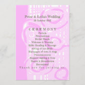 結婚式 プログラムカルチャーモザイクフローラピンク3 プログラム (正面)