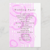 結婚式 プログラムカルチャーモザイクフローラピンク4 プログラム (裏面)