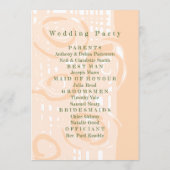 結婚式 プログラムカルチャーモザイクフローラピーチ1 プログラム (裏面)