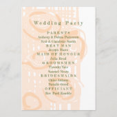 結婚式 プログラムカルチャーモザイクフローラ桃2 プログラム (裏面)