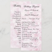結婚式 プログラムコンテンポラリーピンク プログラム (正面/裏面)