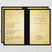 結婚式 プログラムゴールドフォイルルックスターズ紙吹雪 (正面/裏面)