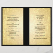 結婚式 プログラムゴールドフォイルルックスターズ紙吹雪 (裏面)