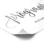 結婚式 プログラムサインあなたのサイズを選択ラブリー フォトプリント (角)