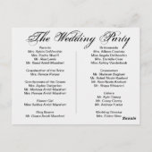 結婚式 プログラムシャリシア ポストカード (裏面)