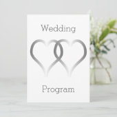 結婚式 プログラムシルバーハート プログラム (スタンド正面)