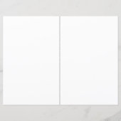 結婚式 プログラムシンプルファン (裏面)