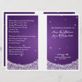 結婚式 プログラムスタースパープルプル (正面/裏面)