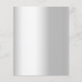 結婚式 プログラムタイムラインシルバーピンクフローラ予算 チラシ (裏面)