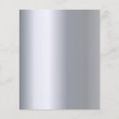 結婚式 プログラムタイムラインシルバーフローラ予算 チラシ (裏面)