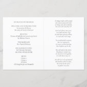 結婚式 プログラムテンプレートのサービス命令 (裏面)