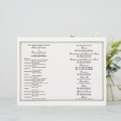 結婚式 プログラムテンプレート (スタンド正面)