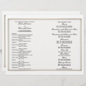 結婚式 プログラムテンプレート (正面/裏面)