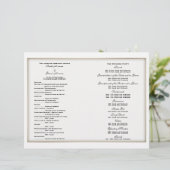 結婚式 プログラムテンプレート(2) (スタンド正面)