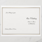 結婚式 プログラムテンプレート(2) (裏面)