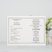 結婚式 プログラムテンプレート(3) (スタンド正面)