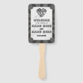 結婚式 プログラムハンドファンスチームパンク結婚のハート ハンドファン (正面)