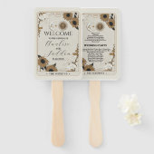 結婚式 プログラムハンドファンタロットサンムーンスピリッツ ハンドファン (正面&裏面)