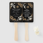 結婚式 プログラムハンドファンタロットサンムーンスピリッツ ハンドファン (正面&裏面)