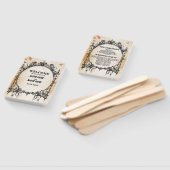 結婚式 プログラムハンドファンハロウィンゴシックのフレーム ハンドファン (組立なし)