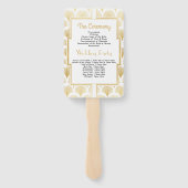 結婚式 プログラムハンドファン1920の20代金ゴールド ハンドファン (裏面)