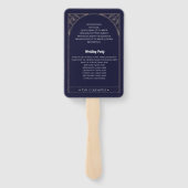 結婚式 プログラムハートクリスタルタロットムーンスターズ ハンドファン (裏面)