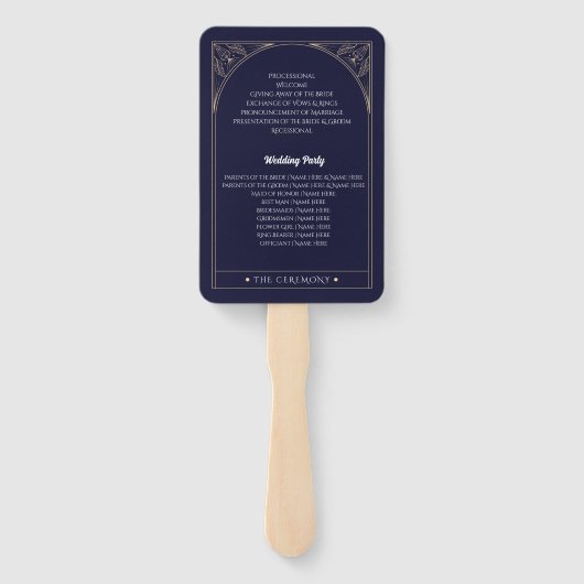 結婚式 プログラムハートクリスタルタロットムーンスターズ ハンドファン (裏面)