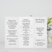 結婚式 プログラムパンフレットグレーカール プログラム (スタンド正面)