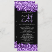 結婚式 プログラムパーティースパープル プログラム (正面/裏面)