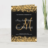 結婚式 プログラムパーティー輝金ゴールド プログラム (正面)