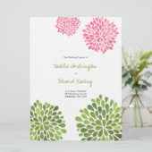 結婚式 プログラムピンクレッドイエローフラワー開花 プログラム (スタンド正面)