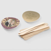 結婚式 プログラムファンと写真 ハンドファン (組立なし)