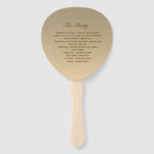 結婚式 プログラムファンと写真 ハンドファン (裏面)