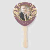 結婚式 プログラムファンと写真 ハンドファン (正面)