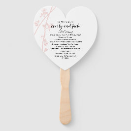 結婚式 プログラムファンフローラ赤面カスタム任意の色 ハンドファン