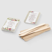 結婚式 プログラムファンホワイト金ゴールドフローラグリッターFab ハンドファン (組立なし)