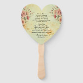 結婚式 プログラムファン ハンドファン (裏面)