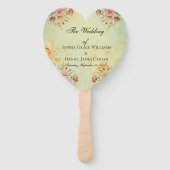 結婚式 プログラムファン ハンドファン (正面)