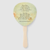 結婚式 プログラムファン ハンドファン (裏面)