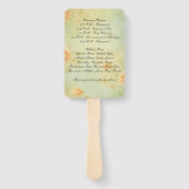 結婚式 プログラムファン ハンドファン (裏面)