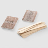 結婚式 プログラムファン – バラ金ゴールドグリッターFab ハンドファン (組立なし)