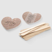 結婚式 プログラムファン – バラ金ゴールドグリッターFab ハンドファン (組立なし)