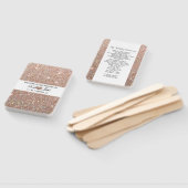 結婚式 プログラムファン – バラ金ゴールドハートグリッターFab ハンドファン (組立なし)