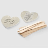 結婚式 プログラムファン – ホワイト金ゴールドグリッターFab ハンドファン (組立なし)