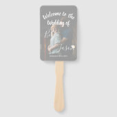 結婚式 プログラムフェイクベルムエレガントウェディングデー ハンドファン (正面)