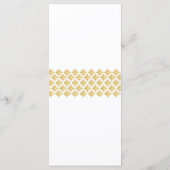 結婚式 プログラムフェイク金ゴールド プログラム (裏面)