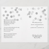 結婚式 プログラムフェイク銀箔グリッター灯 (正面)